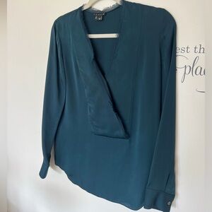 Theory 100% silk  long sleeves blouse